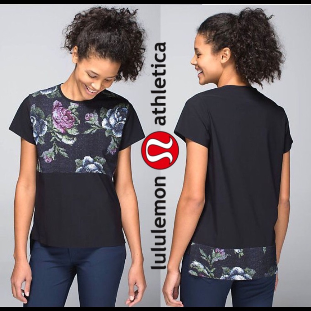 NWOT Lululemon Snapshot Tee Garden Party